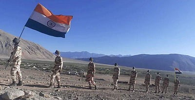 லடாக்கில் கொண்டாடப்பட்ட சுதந்திர தின விழா