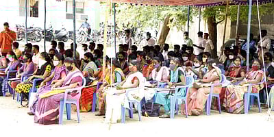 ராமநாதபுரம்: கிராம உதவியாளர் பணியிடங்களுக்கு நூற்றுக்கணக்கில் பெண்கள் குவிந்ததால் பரபரப்பு