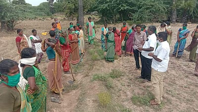 காரைக்குடி: 100 நாள் வேலை திட்டத்தை 200 நாளாக உயர்த்த வலியுறுத்தி கையெழுத்து இயக்கம்