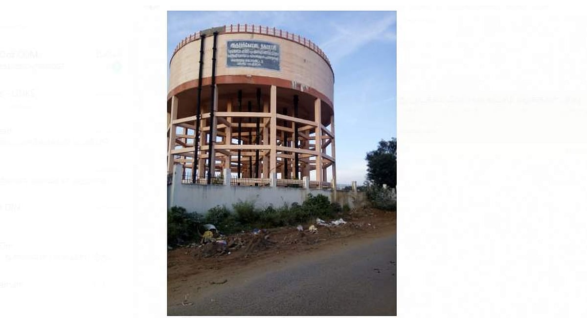 10 ஆண்டுகளாகப் பயன்பாட்டிற்கு வராத எம்டிஆர் நகர் மேல்நிலை நீர்த் தேக்கத் தொட்டி