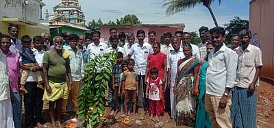 வீராட்சிகுப்பம்: புதிய ஊராட்சி மன்ற அலுவலகம் கட்டும் பணிக்கு பூமிப் பூஜை