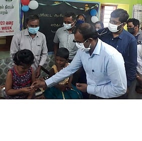 3.60 லட்சம் குழந்தைகளுக்கு குடற்புழு நீக்க மாத்திரை: முகாம் துவக்கி வைப்பு