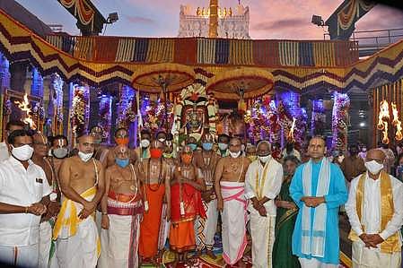 ஏழுமலையான் கோயிலில் அங்குராா்ப்பணம்