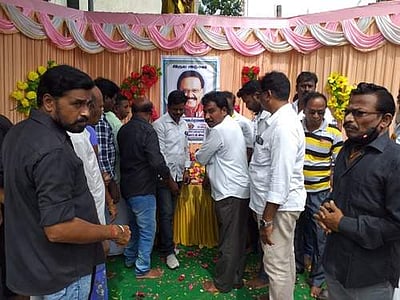 திருச்சியில் எஸ்பிபி-க்கு அஞ்சலி