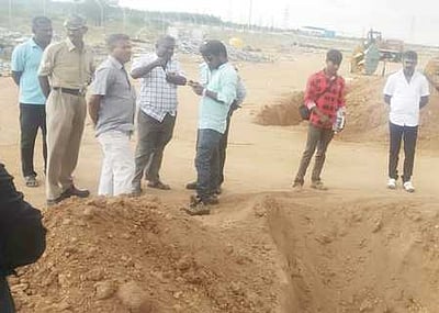 கயத்தாறு அருகே தொல்லியல் துறை அதிகாரிகள் ஆய்வு