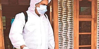 கரோனா தடுப்புப் பணியில் மலப்புரம் விவசாயி!