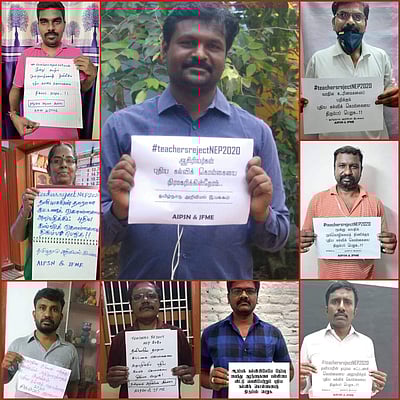 புதிய கல்விக்கொள்கையை கண்டித்து தமிழ்நாடு அறிவியல் இயக்கம் இணையதள பிரச்சாரம்