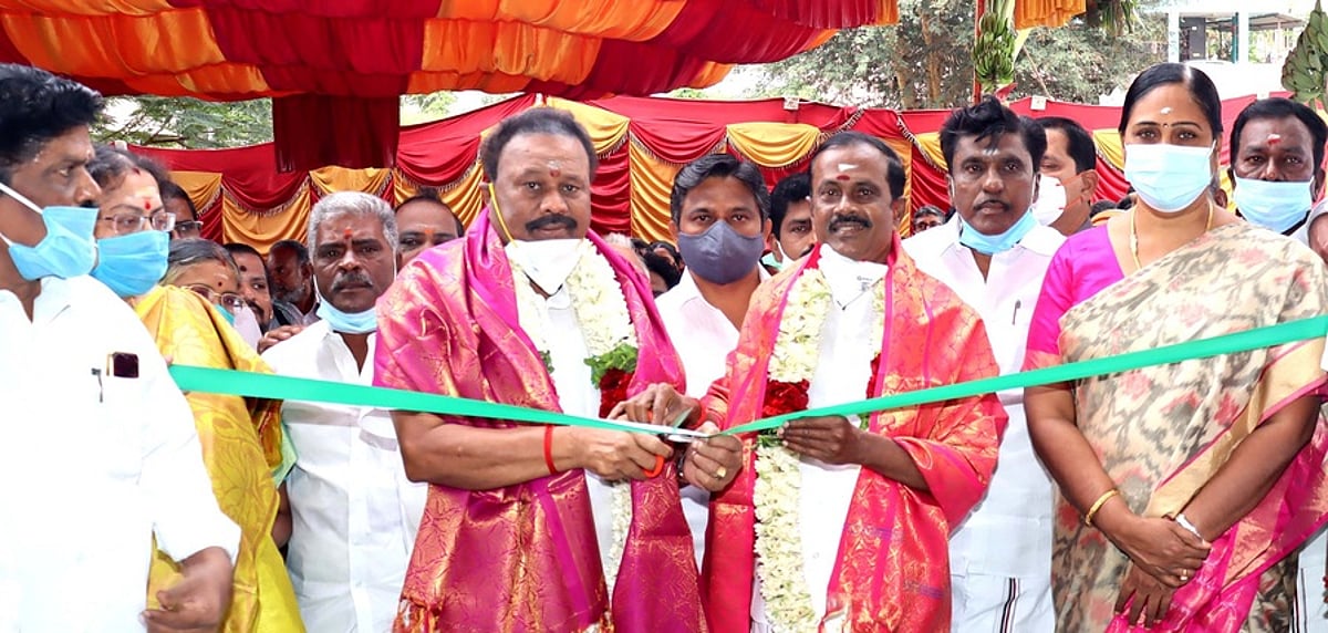 47ஆயிரம் ஹெக்டோ் கோயில் நிலங்கள் மீட்கப்பட்டுள்ளன: அமைச்சா் சேவூா் ராமச்சந்திரன்