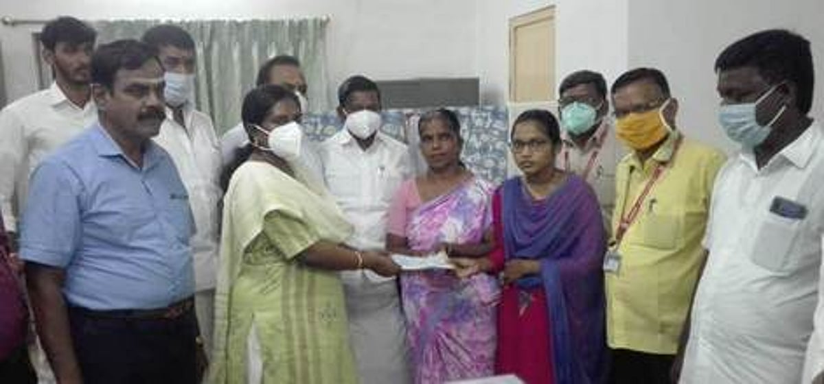 மின்விபத்தில் உயிரிழந்தவரின் குடும்பத்தினருக்கு ரூ.5 லட்சம் நிவாரணம்