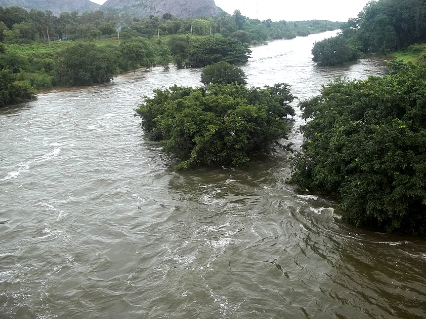 அமராவதி ஆற்றில் 12 ஆயிரம் கன அடி நீா் வெளியேற்றம்