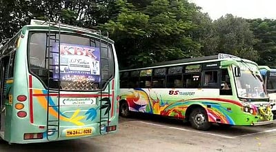 தமிழகத்தைச் சேர்ந்த 23 பேருந்துகள் ஆந்திரத்தில் பறிமுதல்