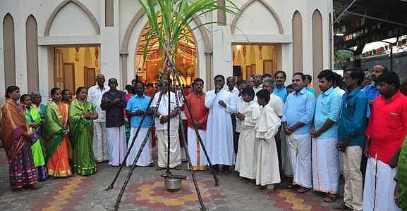 விருதுநகா் தேவாலயத்தில் சமத்துவப் பொங்கல் விழா