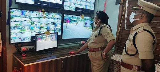 கண்ணமங்கலத்தில் 120 கண்காணிப்பு கேமராக்கள்: வேலூா் சரக டிஐஜி தொடக்கிவைத்தாா்