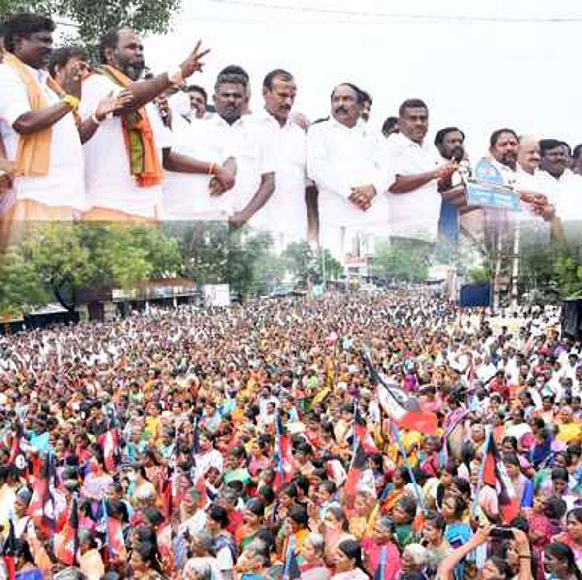 டி. கல்லுப்பட்டியில் உதயநிதி ஸ்டாலினைக் கண்டித்து ஆா்ப்பாட்டம்