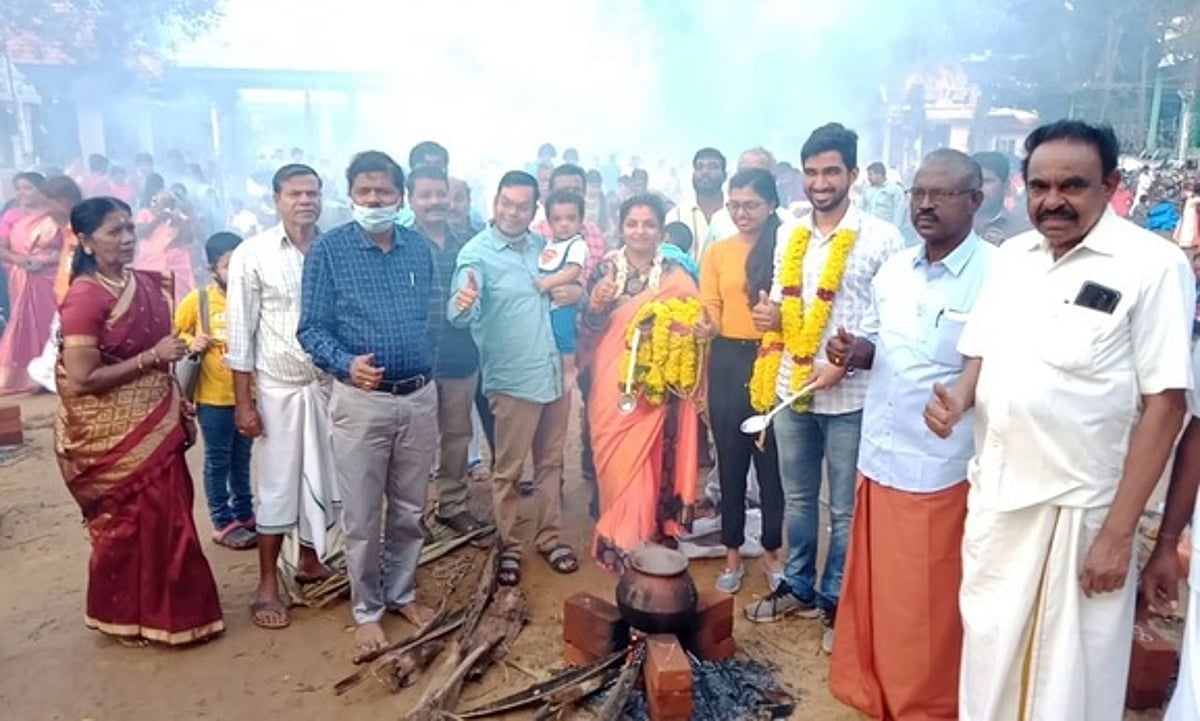 அகஸ்தீசுவரத்தில் பொங்கல் விழா