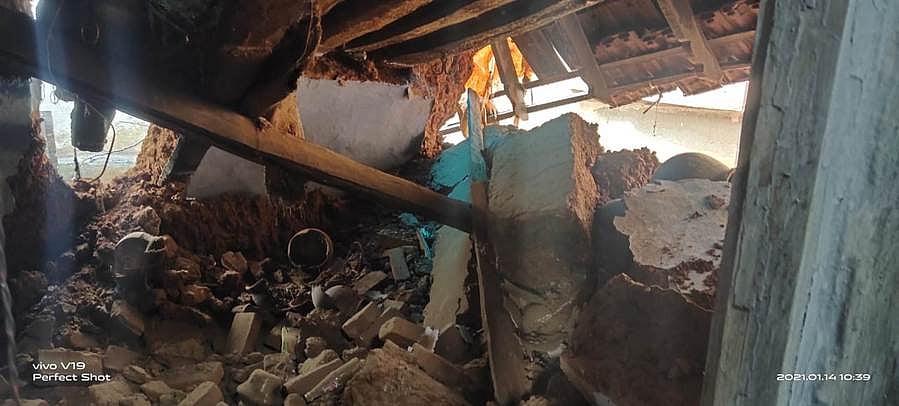 சுரண்டை பகுதியில் 3 வீடுகள் இடிந்து சேதம்