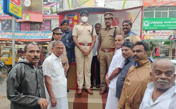 சுரண்டையில் கண்காணிப்பு கேமராக்கள் இயக்கி வைப்பு