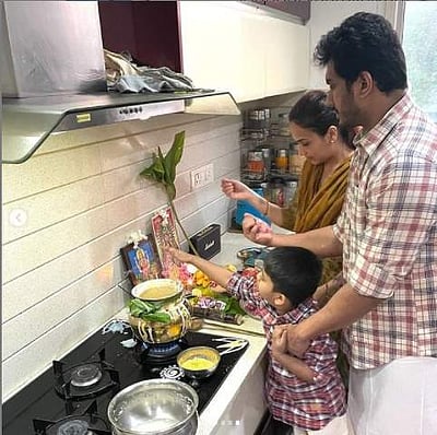 பொங்கல் பண்டிகையைக் கொண்டாடிய ரஜினி மகள்! (படங்கள்)