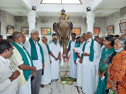 பொங்கல் விழா: கரிகால் சோழனுக்குப் படையலிட்டு வழிபாடு