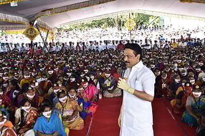 ஸ்டாலின் பங்கேற்ற தொண்டாமுத்தூர் மக்கள் சபைக் கூட்டத்தில் சலசலப்பு