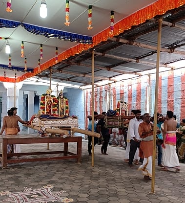 ஸ்ரீவில்லி. ஆண்டாள் கோயில் ராப்பத்து 9 ஆம் நாள் விழா: பெருமாள் பக்தி உலா