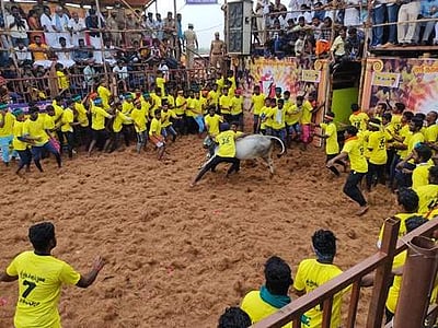 திருச்சி சூரியூரில் ஜல்லிக்கட்டு தொடங்கியது