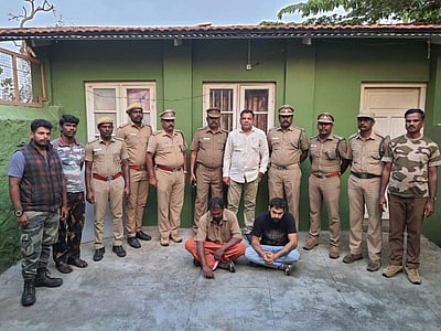 மசினங்குடியில் காட்டு யானை மீது எரியும் டயரை வீசிய 2 பேர் கைது