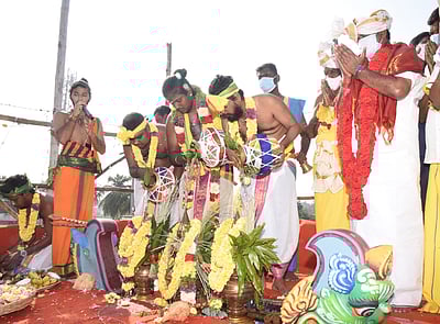 கோயில் குடமுழுக்கு விழா: தமிழக முதல்வா் பங்கேற்பு