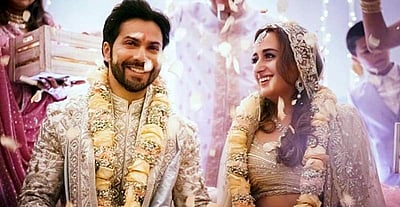 காதலியை மணந்தார் பிரபல பாலிவுட் நடிகர் வருண் தவான் (படங்கள்)