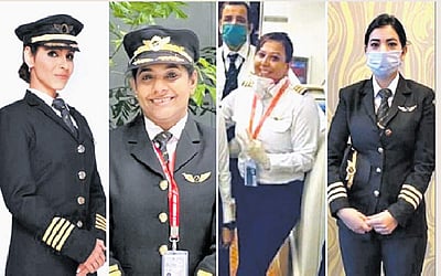 சாதனை படைத்த பெண் விமானிகள்..!