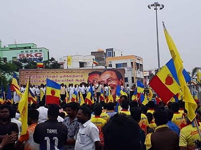 நாமக்கல்லில் 20 சதவீத இடஒதுக்கீடு வழங்கக் கோரி பாமக ஆர்ப்பாட்டம்