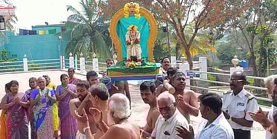 சிப்காட் நவசபரி ஐயப்பன் கோயிலில் பூதபலி உற்சவம்