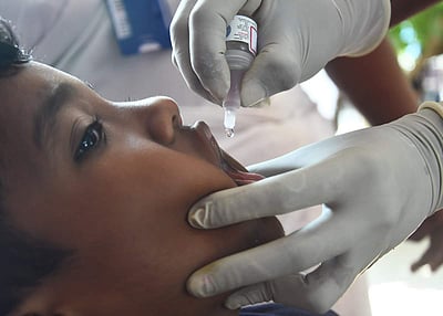 56 லட்சம் குழந்தைகளுக்கு போலியோ சொட்டு மருந்து!
