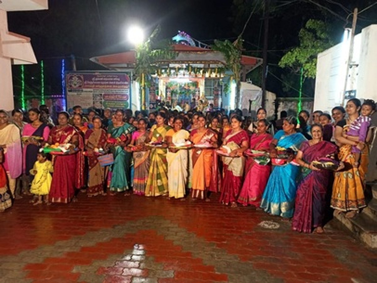 கீழப்பாவூா் கிருஷ்ணன் கோயிலில் ஆண்டாள் திருக்கல்யாணம்