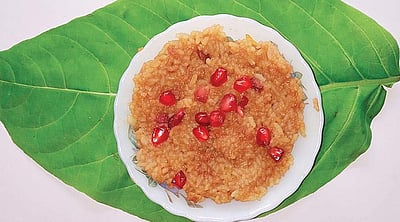 ருசியான மாதுளம்  பழம்  பொங்கல்