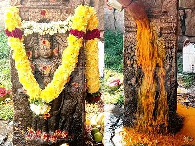 தேய்பிறை அஷ்டமி: சங்ககிரி மலையில் உள்ள கால பைரவர் சுவாமிகளுக்கு சிறப்பு பூஜை 