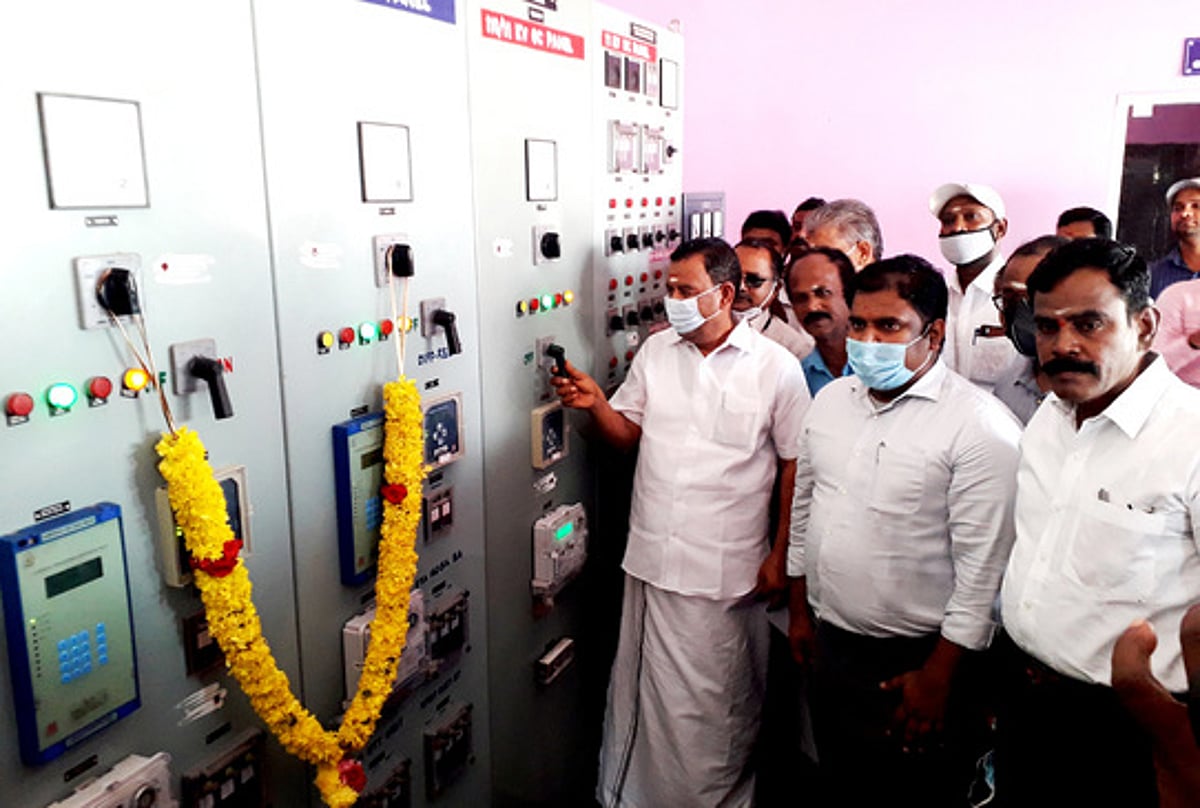 தரம் உயா்த்தப்பட்ட வேதாரண்யம் துணைமின் நிலைய சோதனை இயக்கம்