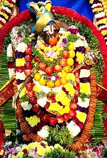 சங்ககிரி வஸந்தவல்லப ராஜப்பெருமாள் கோயிலில் அனுமன் ஜயந்தி விழா தொடக்கம்