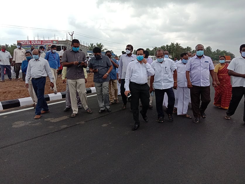அரியானூரில் கட்டப்பட்ட இரட்டை மேம்பாலம் இன்று திறப்பு
