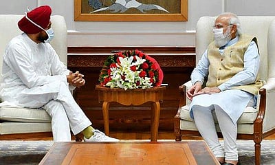 திருப்பங்களுடன் நகரும் பஞ்சாப் அரசியல்; பிரதமர் மோடியை சந்தித்த பஞ்சாப் முதல்வர்