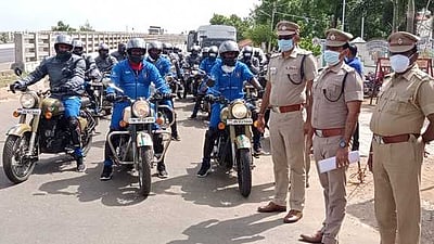 தேசிய ஒற்றுமை தின பேரணிக்கு கயத்தாறில் வரவேற்பு