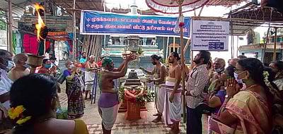 காரைக்கால் பெருமாள் கோயில்களில் திருவோண தீப வழிபாடு