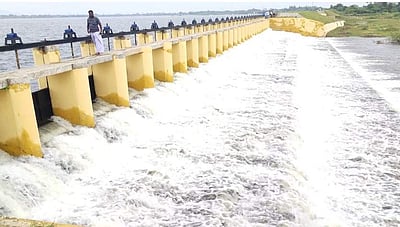 பருவமழை எதிரொலி: பாலாறு, பொன்னை ஆற்றில் வெள்ளப் பெருக்கு