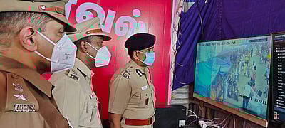 திருச்சி கடை வீதிகள் ட்ரோன் மூலம் கண்காணிப்பு