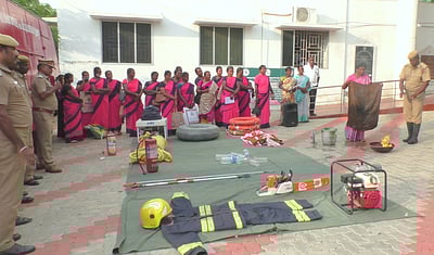 தீபாவளியில் விபத்துகளைத் தவிா்க்க ஒத்திகை