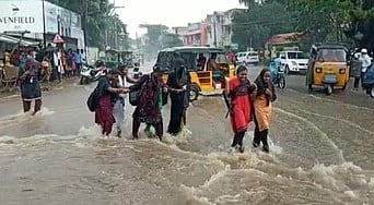 வாணியம்பாடியில் கன மழை