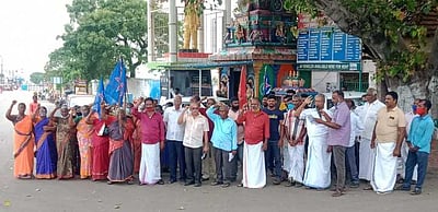 கன்னியாகுமரியில் சிஐடியூ ஆா்ப்பாட்டம்