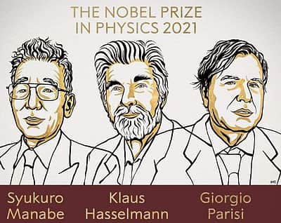 2021 இயற்பியலுக்கான நோபல் பரிசு அறிவிப்பு!