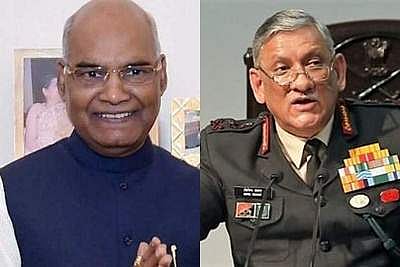 விபின் ராவத்தை சந்தித்து பேசிய குடியரசுத் தலைவர்