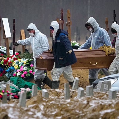 ரஷியாவில் புதிதாக 40,402 பேருக்கு கரோனா; ஒரேநாளில் 1,155 பேர் பலி